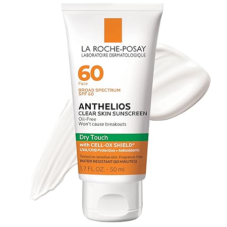 1. La Roche-Posay Anthelios Clear Skin Dry Touch Sunscreen SPF 60
